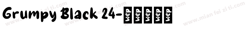 Grumpy Black 24字体转换